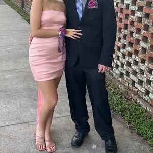 Pink Strapless Dress